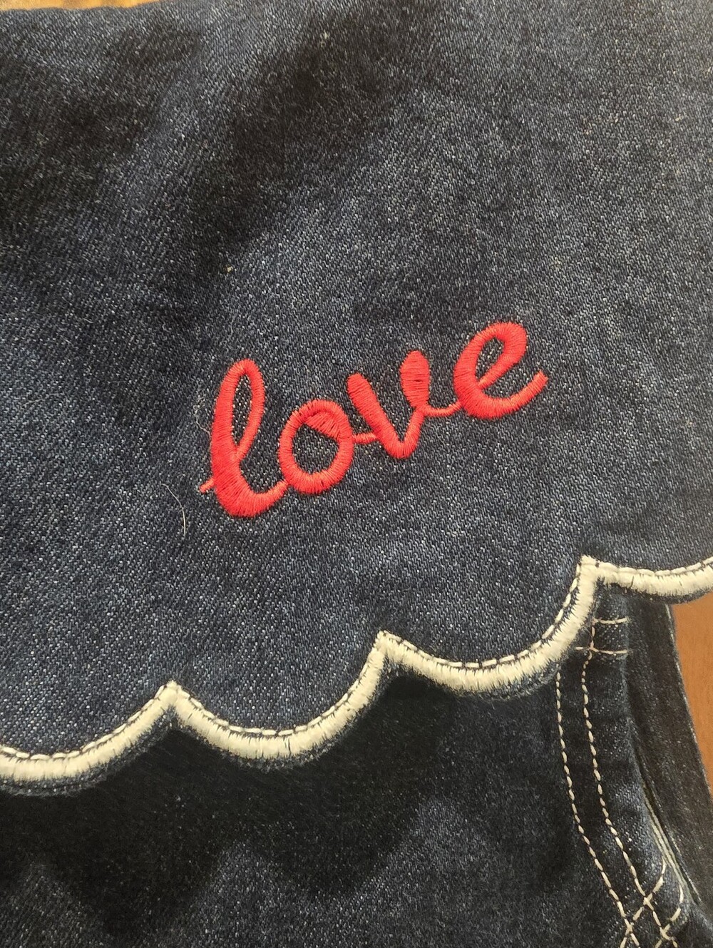Anthropologie Pilcro Scalloped Denim Buttondown Love Dress MP NWOT Nautical - Picture 7 of 13